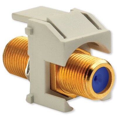 On-Q/Legrand Recessed Self-Terminating F Keystone Snap-In Connector
